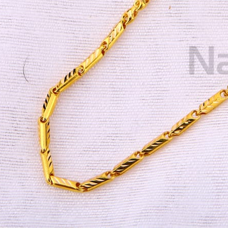 916 Gold CZ Mens Choco Chain MCH756 - Image 3