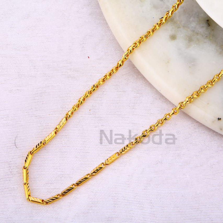 916 Gold CZ Mens Choco Chain MCH756