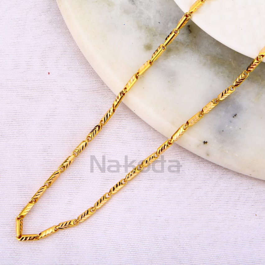 916 Gold Hallmark Exclusive Mens Choco chain MCH761 - Image 2