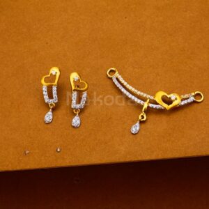 22KT CZ Ladies Mangalsutra Pendant Set MP465