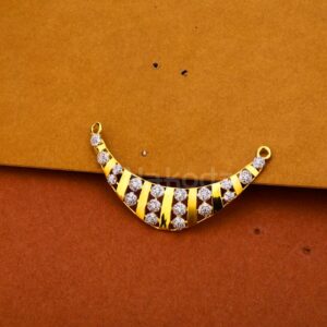 22KT Hallmark Ladies Stylish Mangalsutra Pendant Set MP471