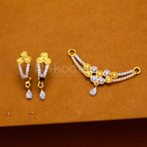 22KT Hallmark Ladies Classic Mangalsutra Pendant Set MP459