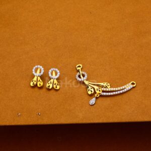 22KT Hallmark Ladies Mangalsutra Pendant Set MP458