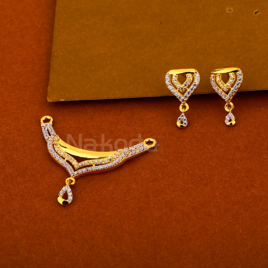 916 Hallmark Ladies Gorgeous Mangalsutra Pendant Set MP480