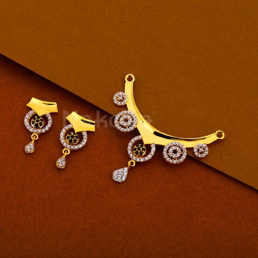 916 CZ Ladies Exclusive Mangalsutra Pendant Set MP413