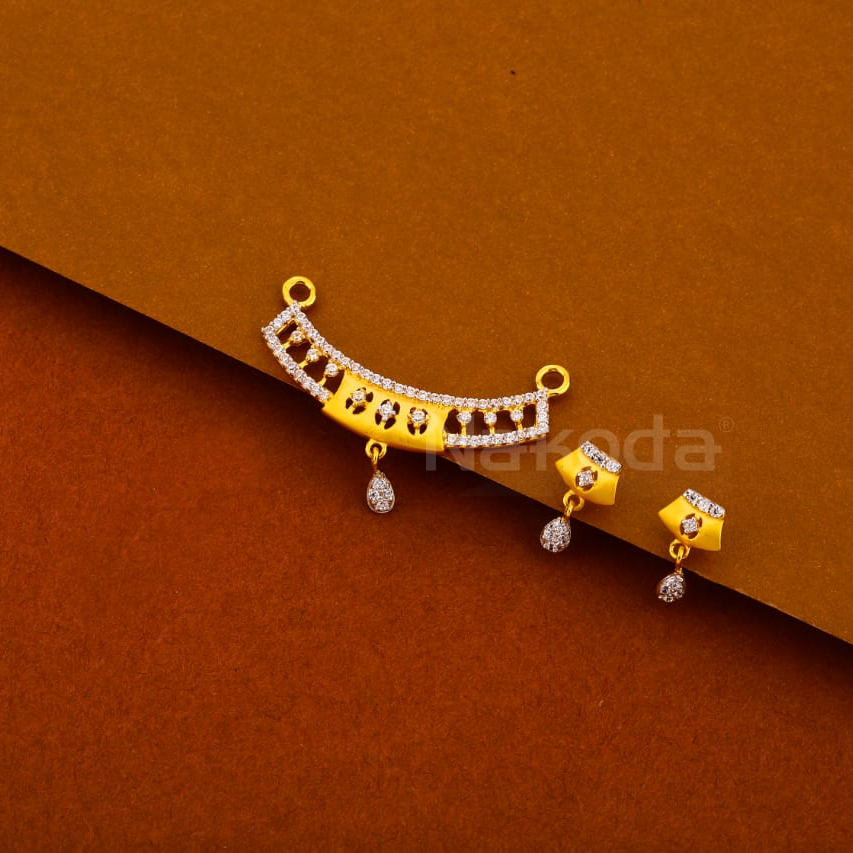 916 CZ Ladies Mangalsutra Pendant Set MP409