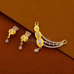 22CT Gold Women's Exclusive  Hallmark Mangalsutra Pendant Set MP434