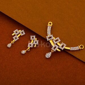 22CT Gold Designer Ladies Mangalsutra Pendant Set MP425