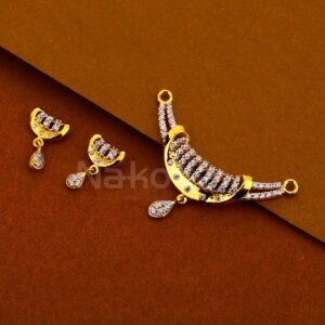22CT Gold Classic Ladies Mangalsutra Pendant Set MP424