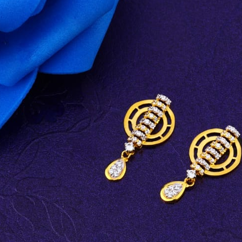 18KT Gold Hallmark Ladies Fancy Pendant Set FPS337 - Image 3