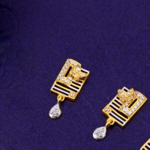18KT Gold Hallmark Ladies Fancy Pendant Set FPS343