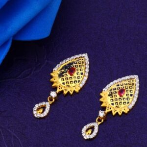 18KT Gold Exclusive Ladies Fancy Pendant Set FPS340