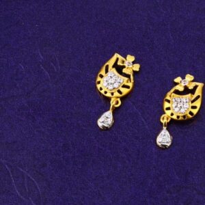 916 Gold CZ Hallmark Classic Ladies Fancy Pendant Set FPS354