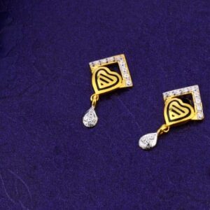 916 Gold CZ Hallmark Ladies Fancy Pendant Set FPS349