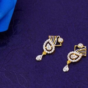 916 Gold CZ Stylish Ladies Fancy Pendant Set FPS350