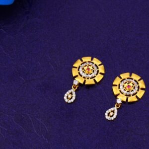 916 Gold CZ Gorgeous Ladies Fancy Pendant Set FPS352