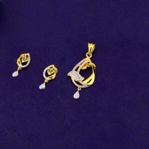 916 Gold Gorgeous Ladies Fancy Pendant Set FPS366