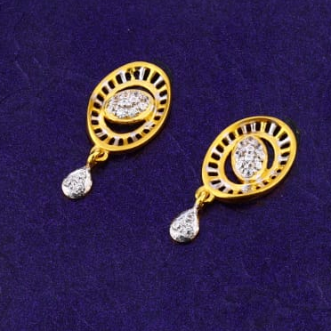 916 Gold Ladies Exclusive Fancy Pendant Set FPS364 - Image 2