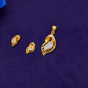 916 Gold Ladies Designer Fancy Pendant Set FPS363