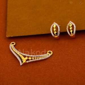 22KT Gold Ladies Designer  Mangalsutra Pendant Set MP510