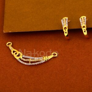 22KT Gold Ladies Classic Mangalsutra Pendant Set MP509