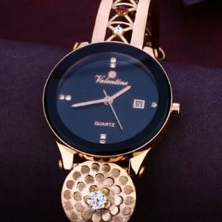750 Rose Gold Hallmark Fancy Ladies Watch RLW356 - Image 3
