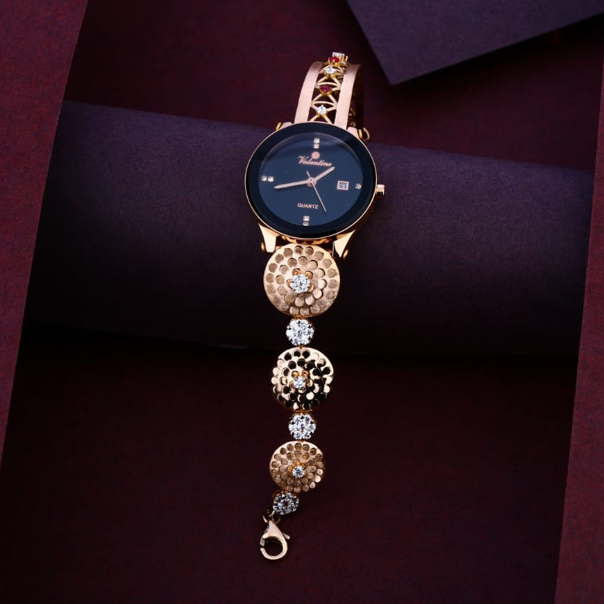 750 Rose Gold Hallmark Fancy Ladies Watch RLW356