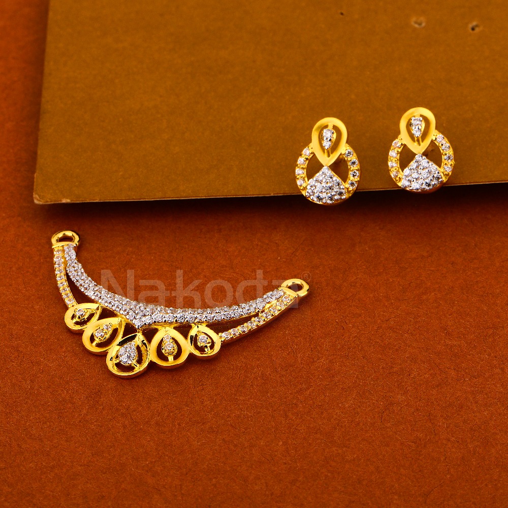 22KT Gold Ladies Mangalsutra Pendant Set MP508
