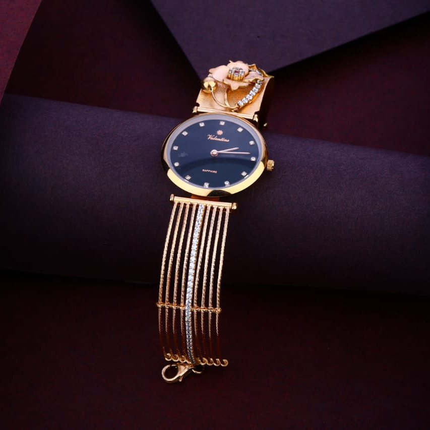 750 Rose Gold Hallmark Designer Ladies Watch RLW371