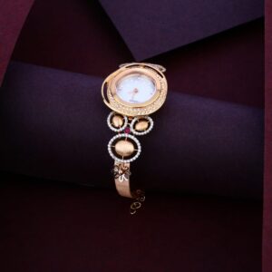 750 Rose Gold Stylish Ladies Watch RLW368