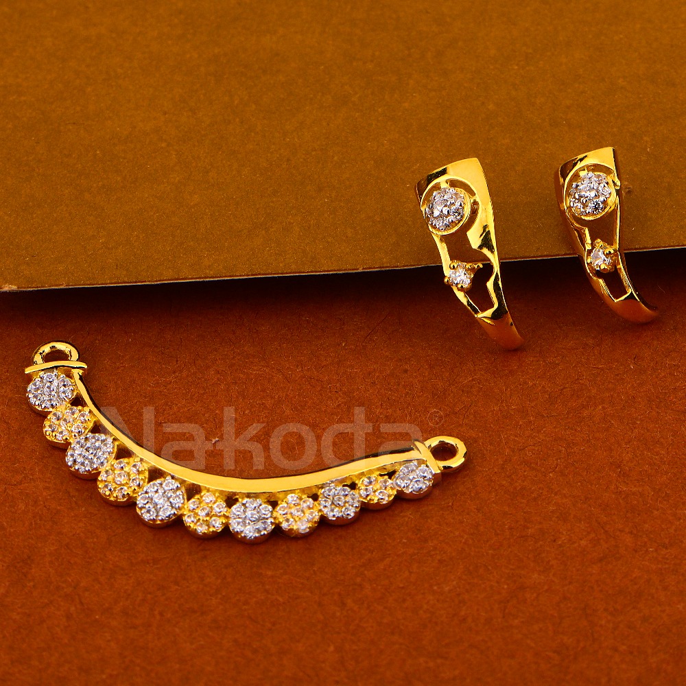 916 Gold Women's Hallmark Mangalsuta Pendant Set MP500