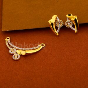 916 Gold Ladies Mangalsuta Stylish Pendant Set MP499