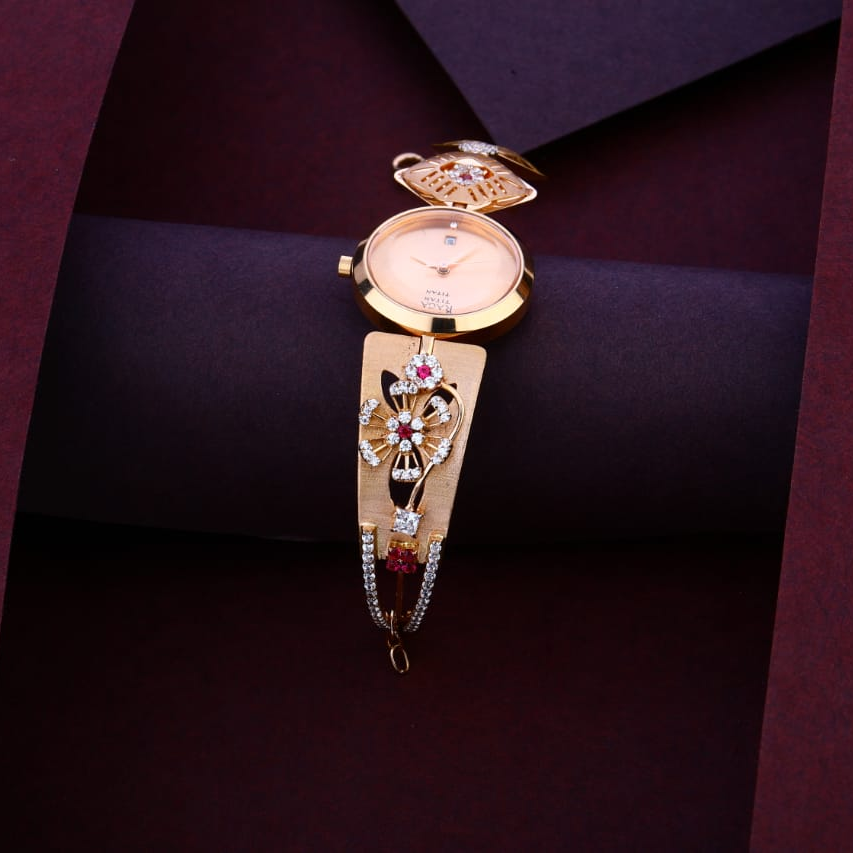 750 Rose Gold Delicate Ladies Watch RLW364 - Image 2