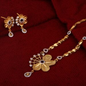 916 Gold Ladies Gorgeous Chain Necklace Set CN276