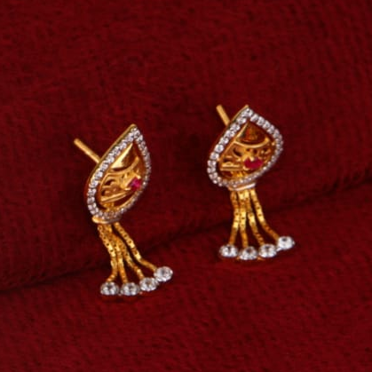 916 Gold Ladies Classic Chain Necklace Set CN280 - Image 2