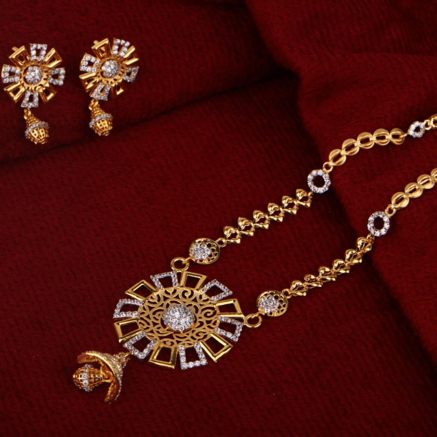 916 Gold Ladies Chain Necklace Set CN274