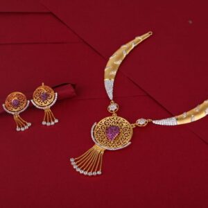 916 Gold Ladies Necklace Set LN290
