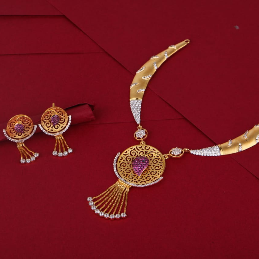 916 Gold Ladies Necklace Set LN290