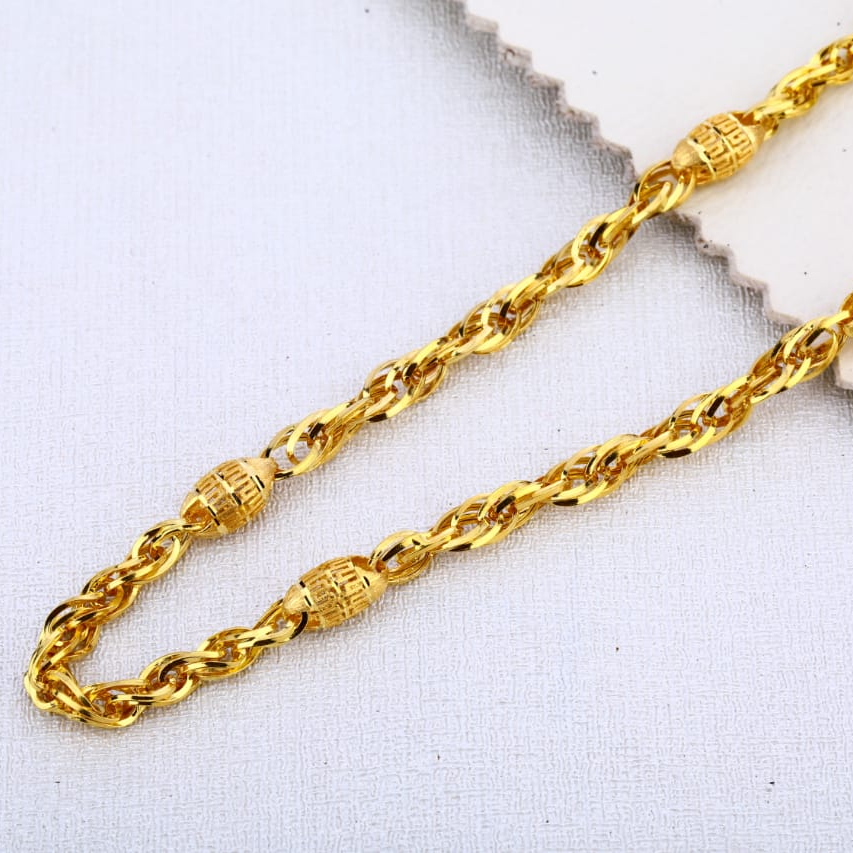 916 Gold CZ Designer Mens Choco Chain MCH639
