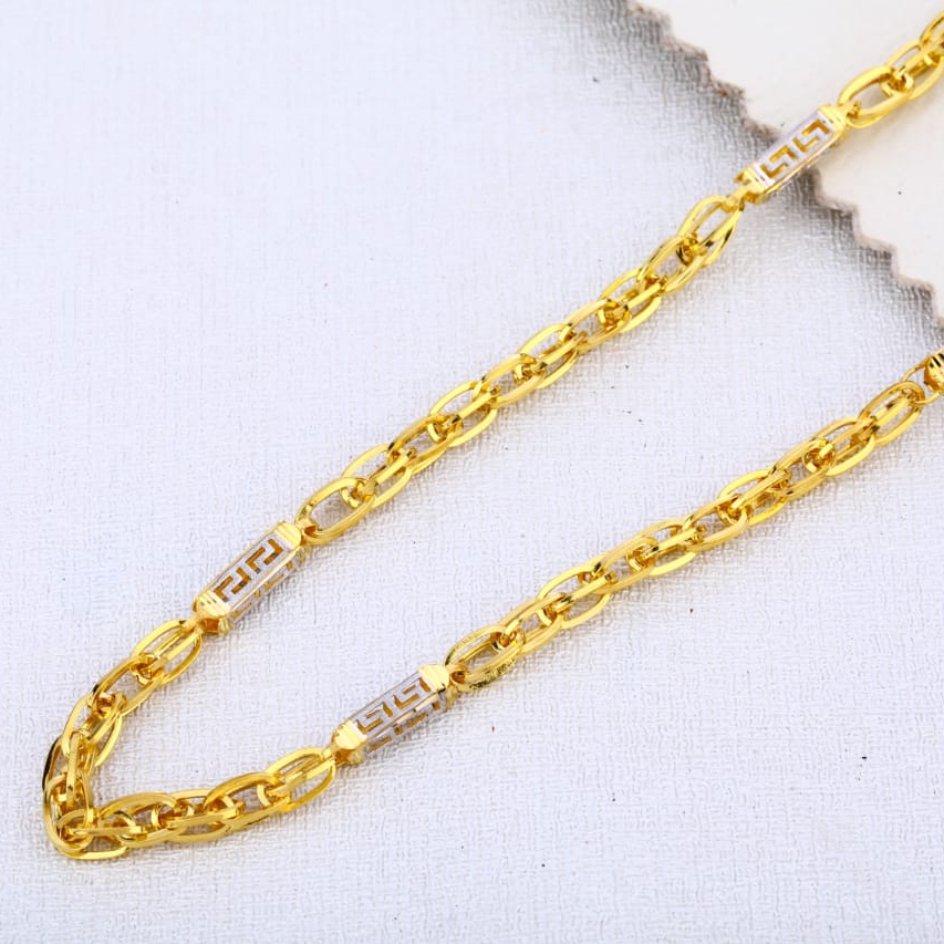 916 Gold Hallmark Stylish Mens Choco Chain MCH636