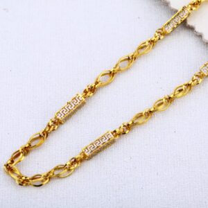 916 Gold Hallmark Fancy Mens Choco Chain MCH634