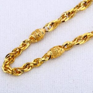 916 Gold Hallmark Fancy Mens Choco Chain MCH633