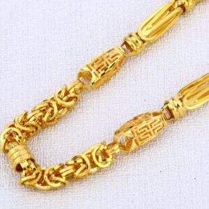 916 Gold Hallmark Gorgeous Mens Choco Chain MCH655