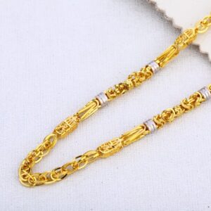 916 Gold Hallmark Exclusive Mens Choco Chain MCH653