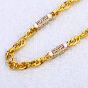916 Gold Hallmark Classic Mens Choco Chain MCH650