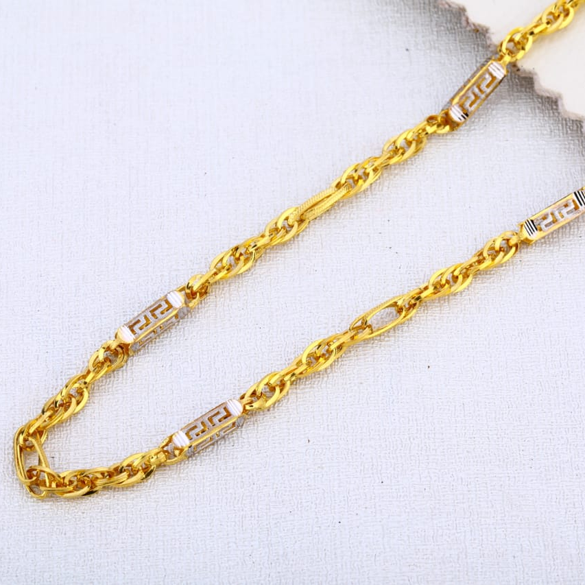 916 Gold Hallmark Classic Mens Choco Chain MCH650