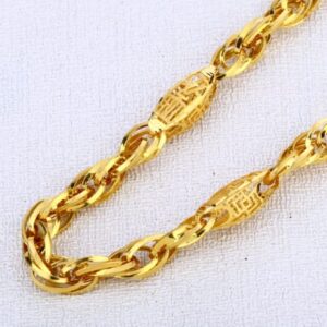 916 Gold Fancy Mens Choco Chain MCH646