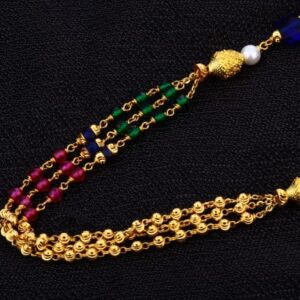916 Gold Hallmark Delicate Ladies Moti Mala AC288