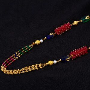 916 Gold Hallmark Delicate Ladies Moti Mala AC288