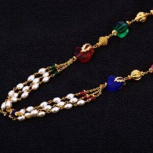 916 Gold Hallmark Delicate Ladies Moti Mala AC287